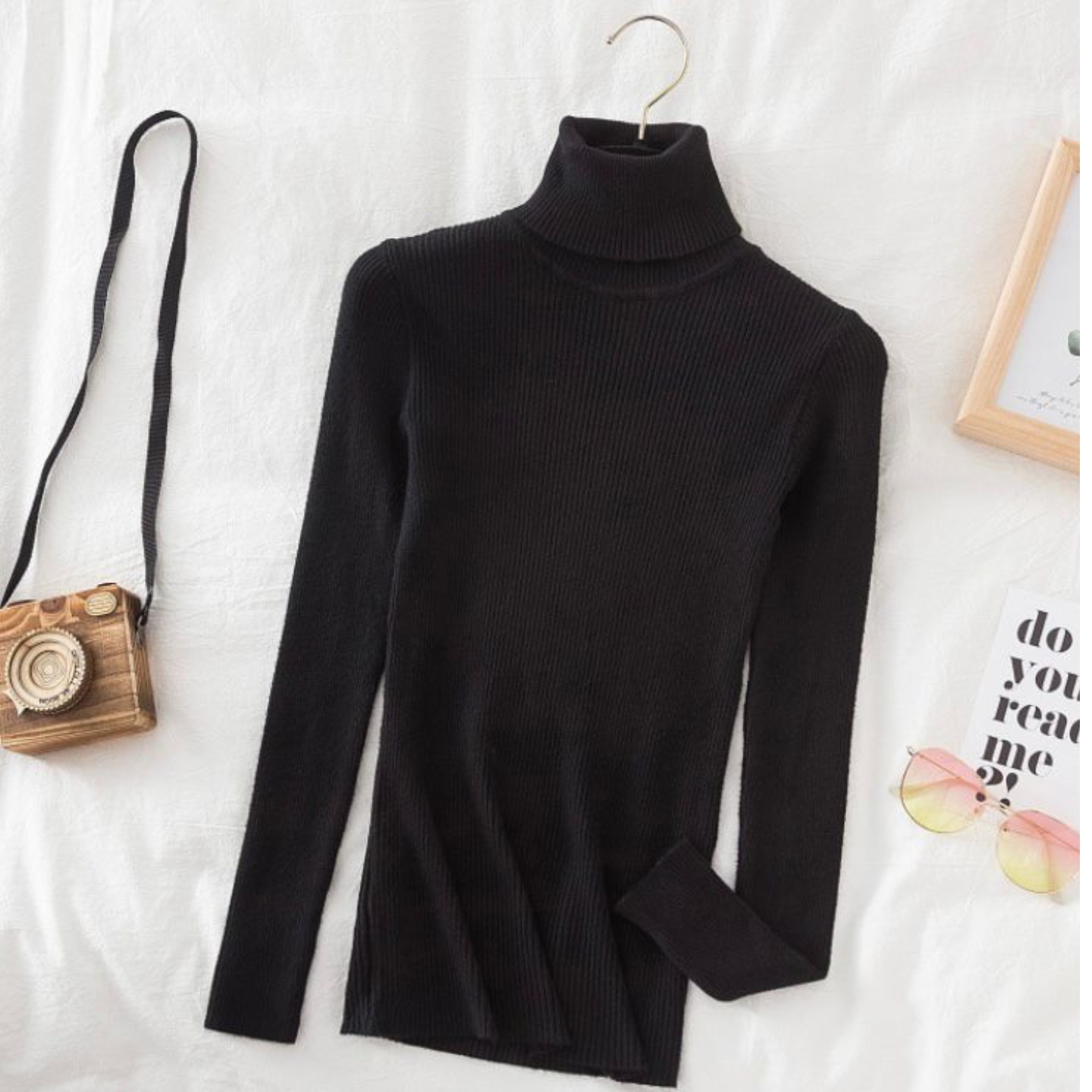 Double fold neck top 