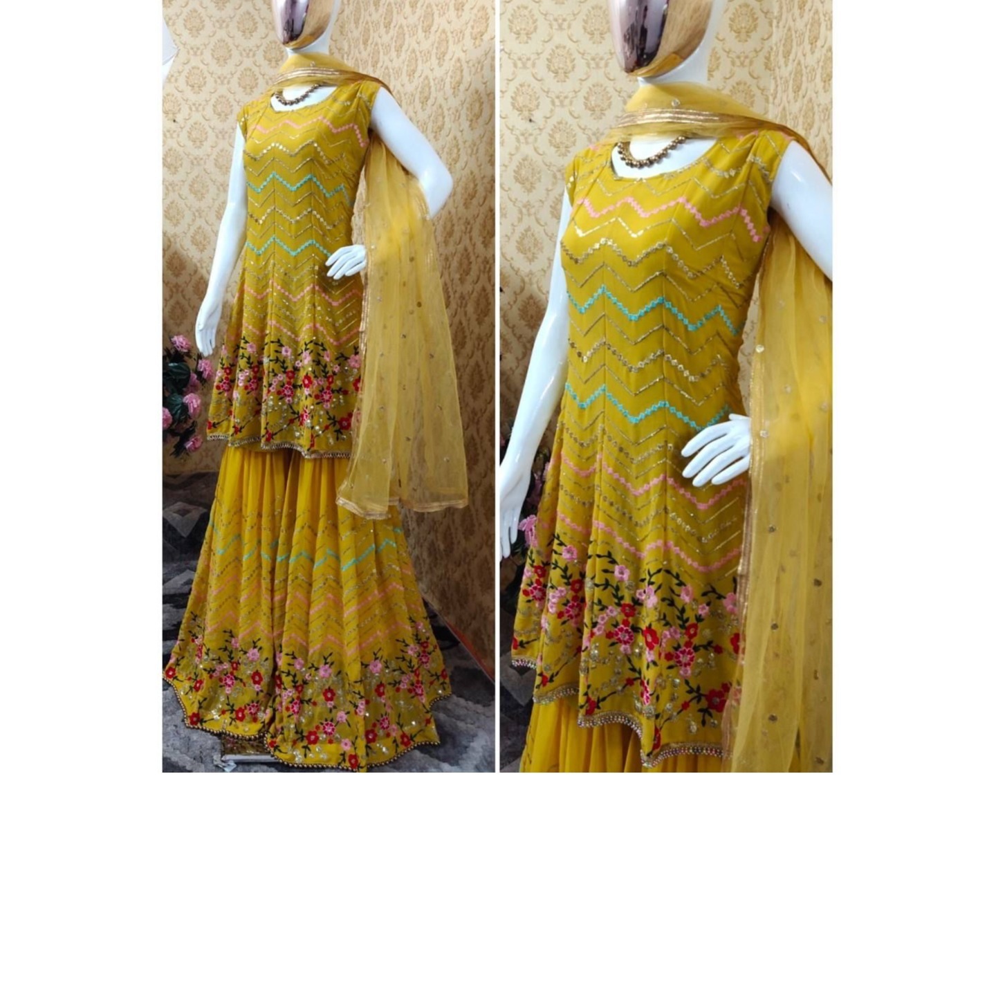 Sharara palazzo set 