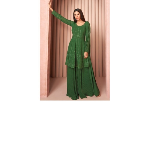 Party Wear Palazzo Style Salwar Suit