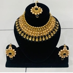 Bridal set with earrings and Tikka 
