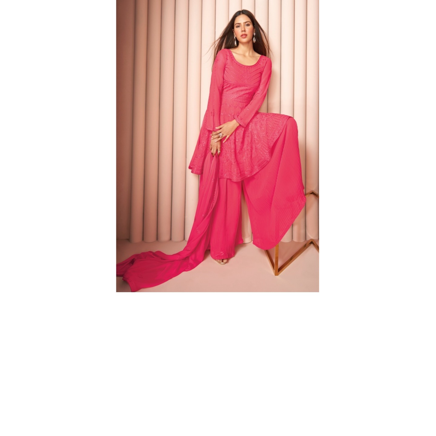 Party Wear Palazzo Style Salwar Suit