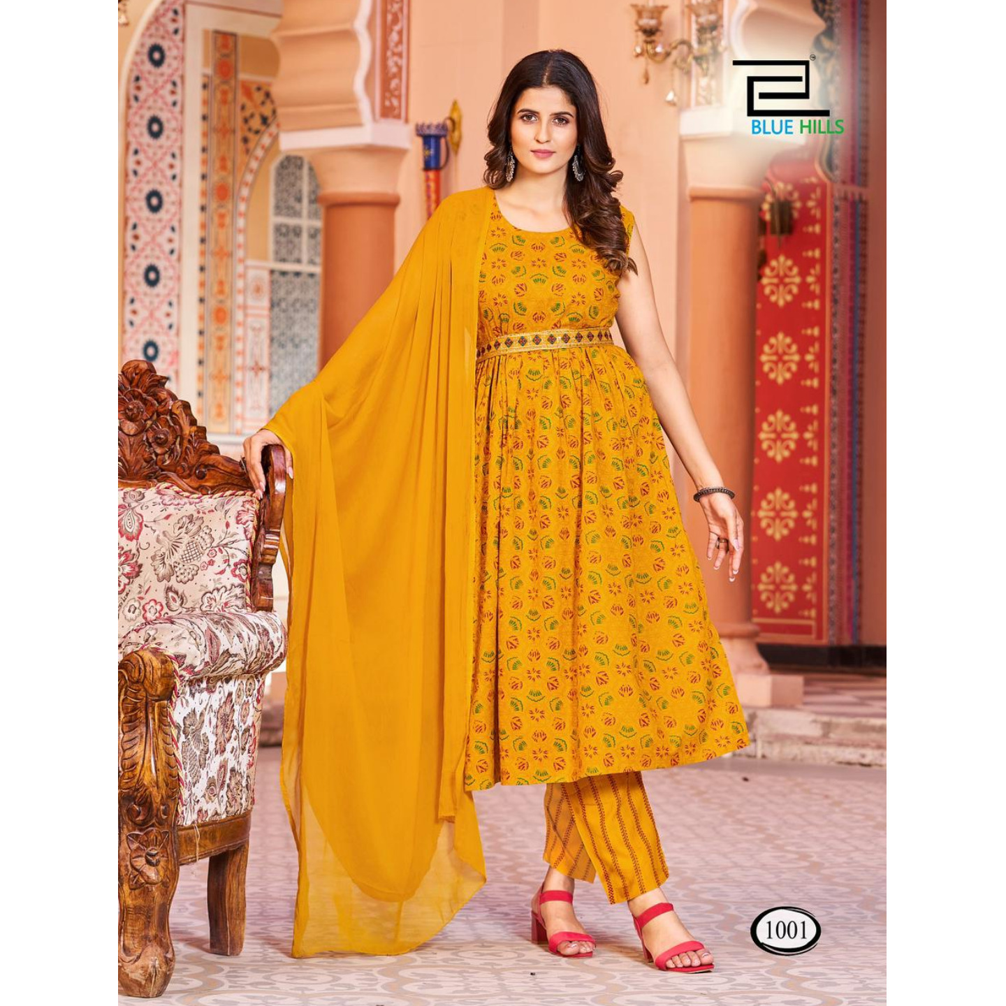 RAYON NAIRA CUT KURTI SET