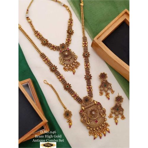 Gold Plated Long Jewellery  Combo Set