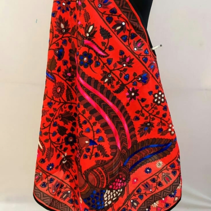 HANDCRAFT MADHUBANI DUPATTA