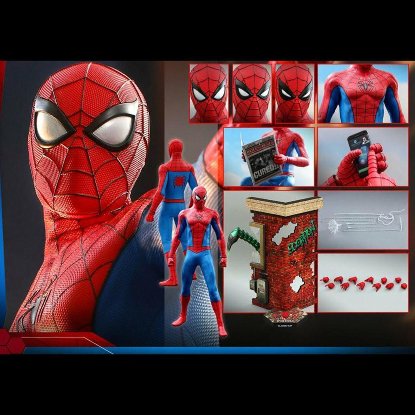 Marvels Spider-Man - 16th scale Spider-Man Classic Suit Hot Toys