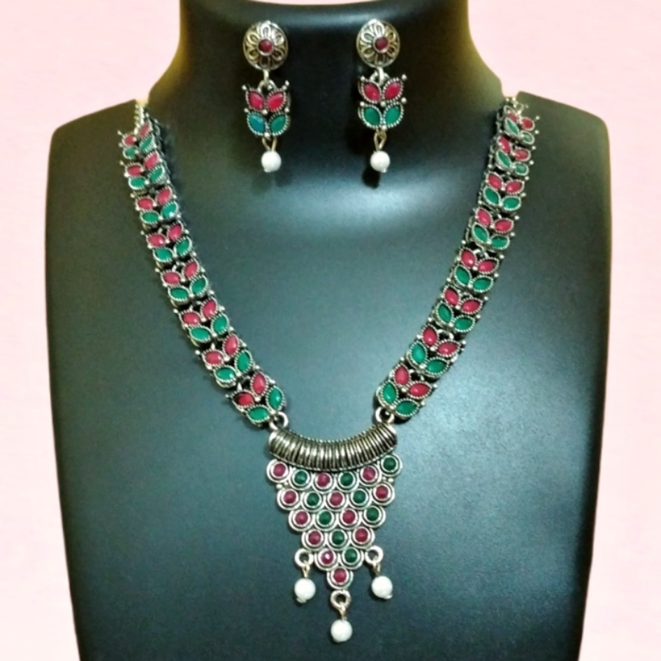 Oxidized Necklace set