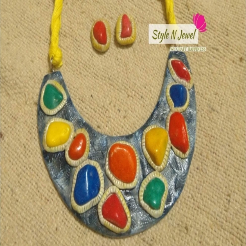 Handcrafted Clay Necklace