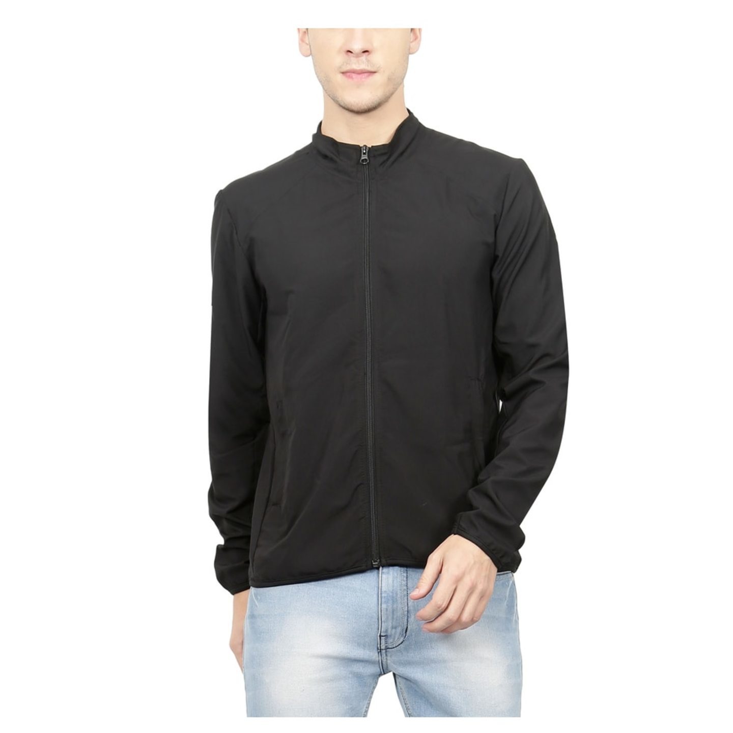 Men's Black Jacket With zip