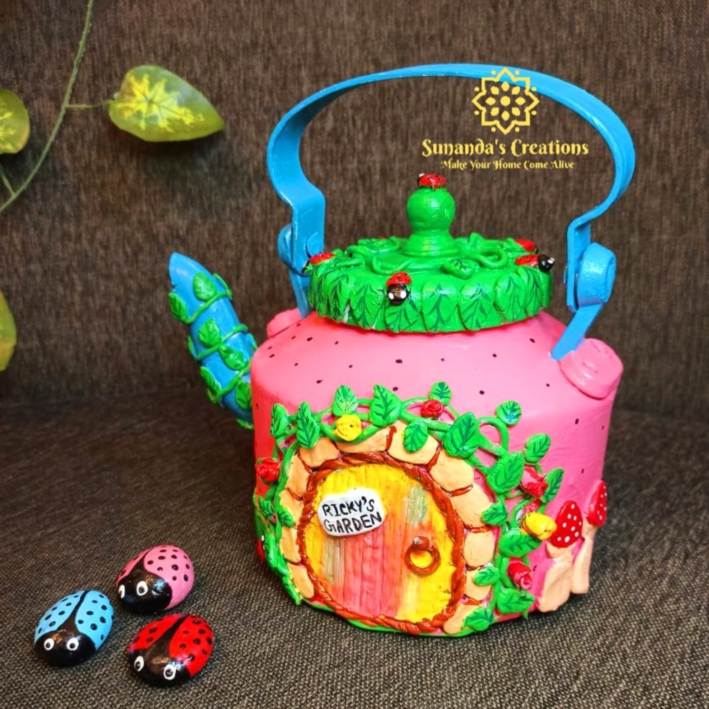 Fairy Land Themed/Handpainted/Personalized/Kettle