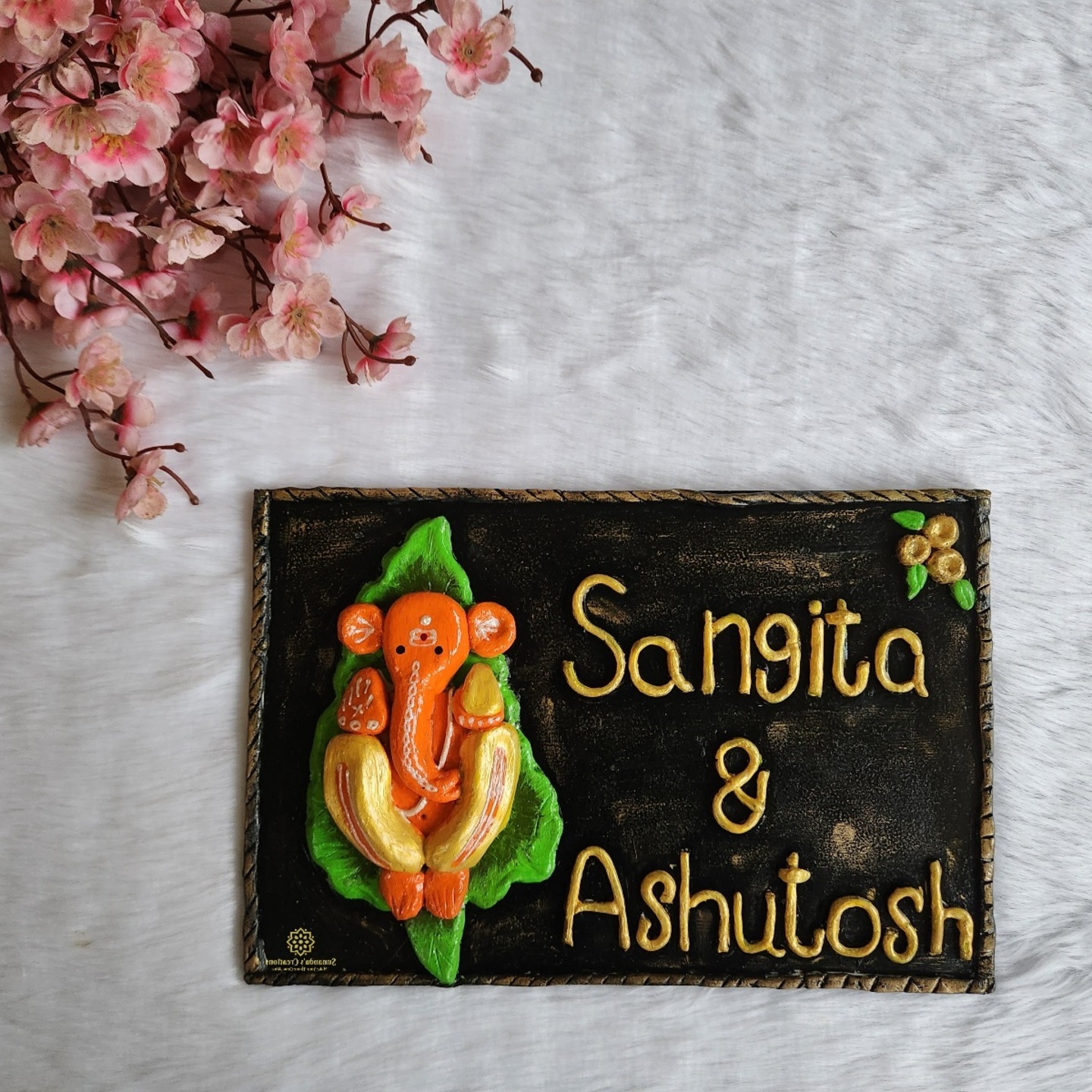 Ganesha Handmade Nameplate
