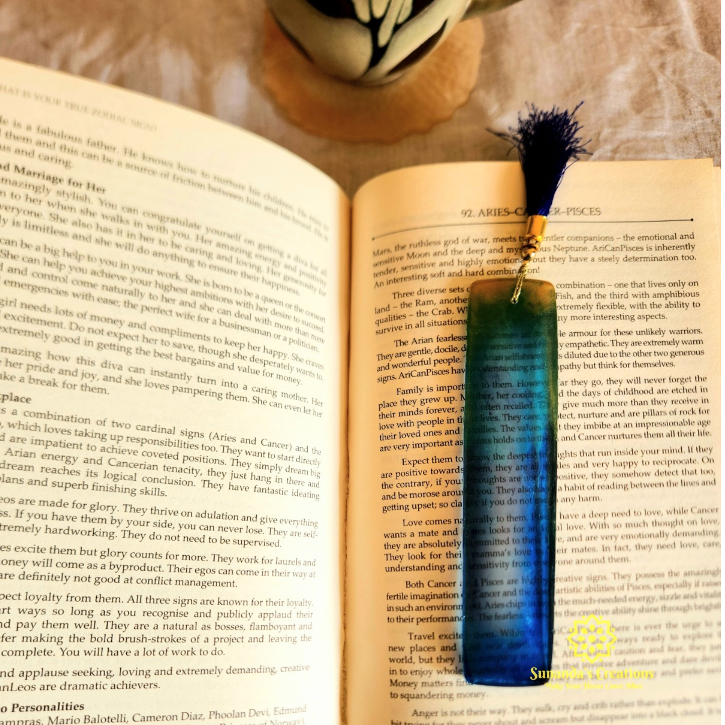 Resin Bookmarks (Teal Blue)