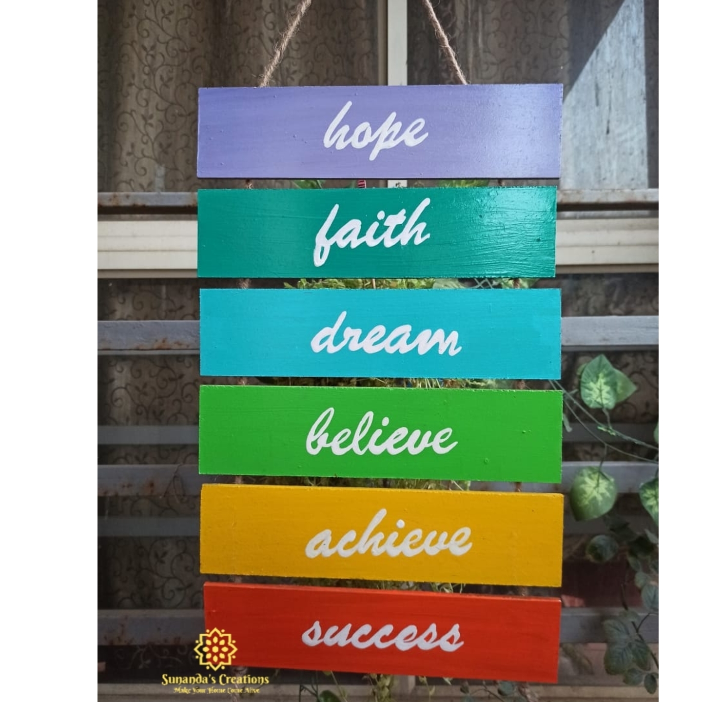 Handpainted Wall Hanging/Motivational quotes