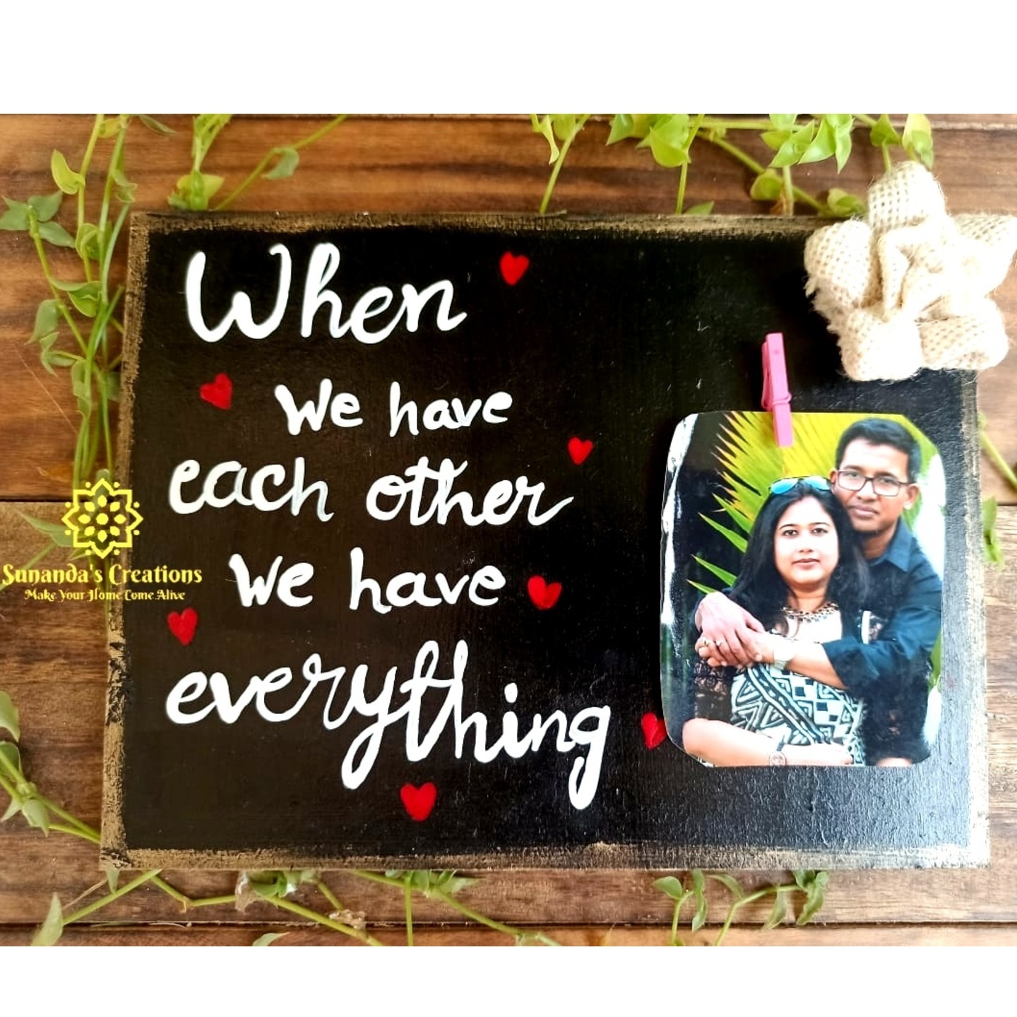 Wooden Photo Frame with stand