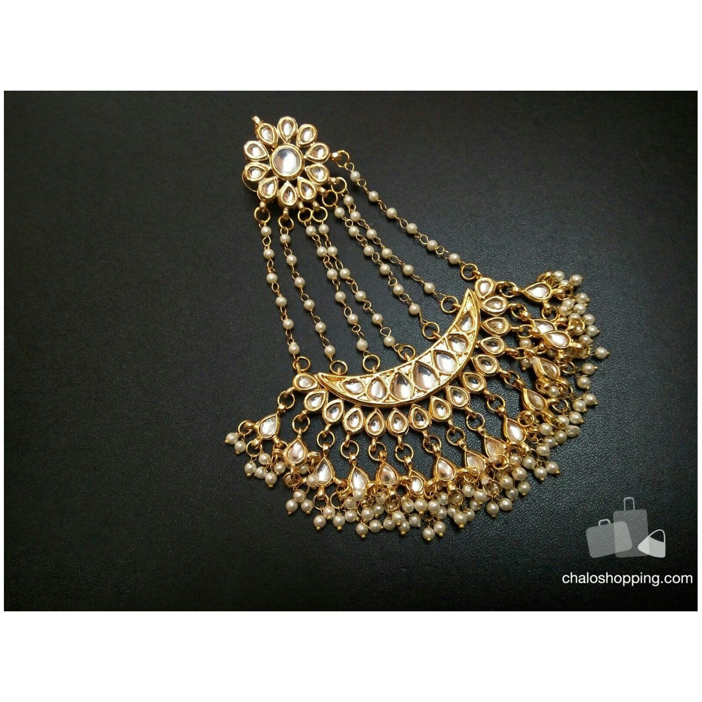 Kundan Inspired Golden Passa