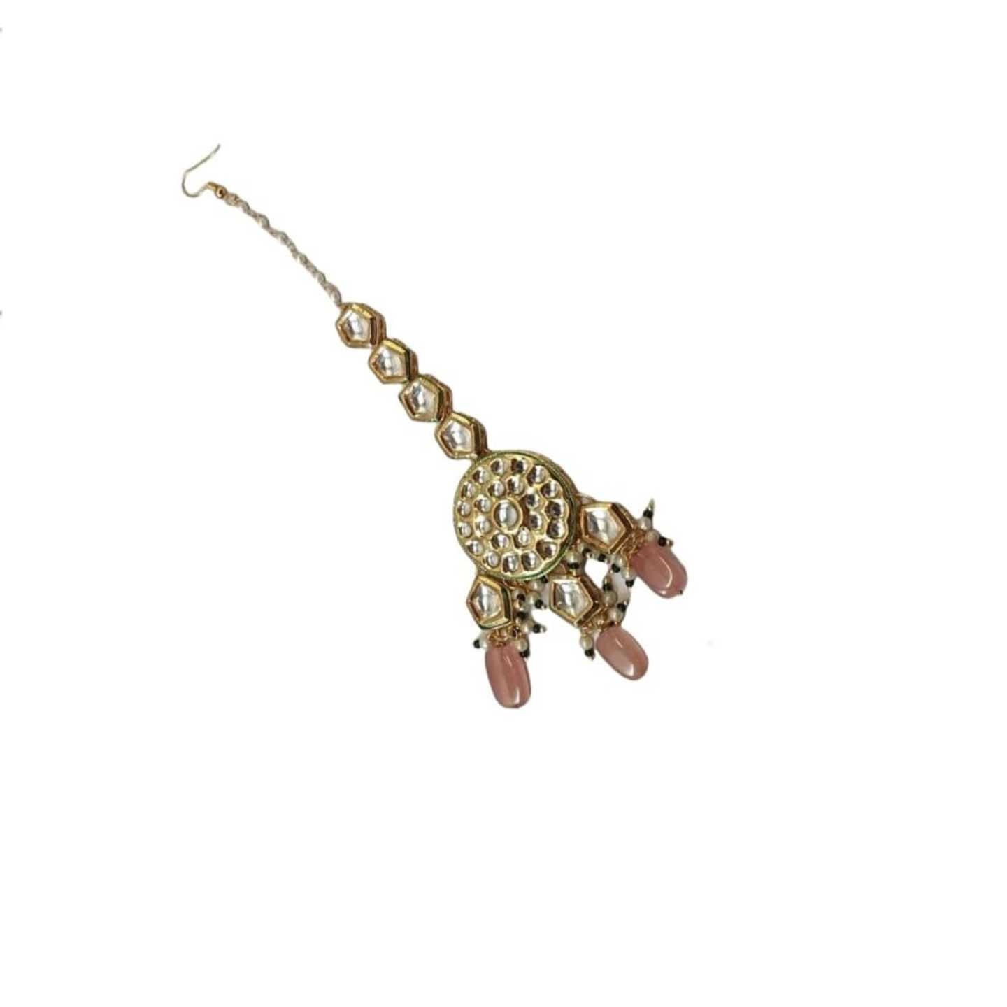 Gold Tone Kundan Tikka 03