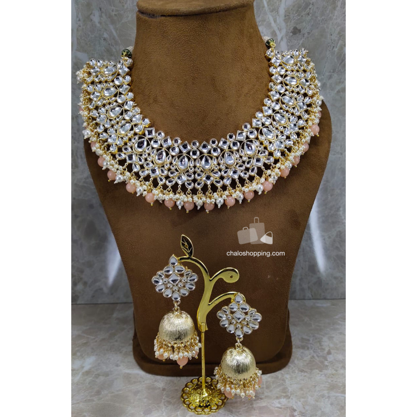 Kundan Inspired Necklace Set