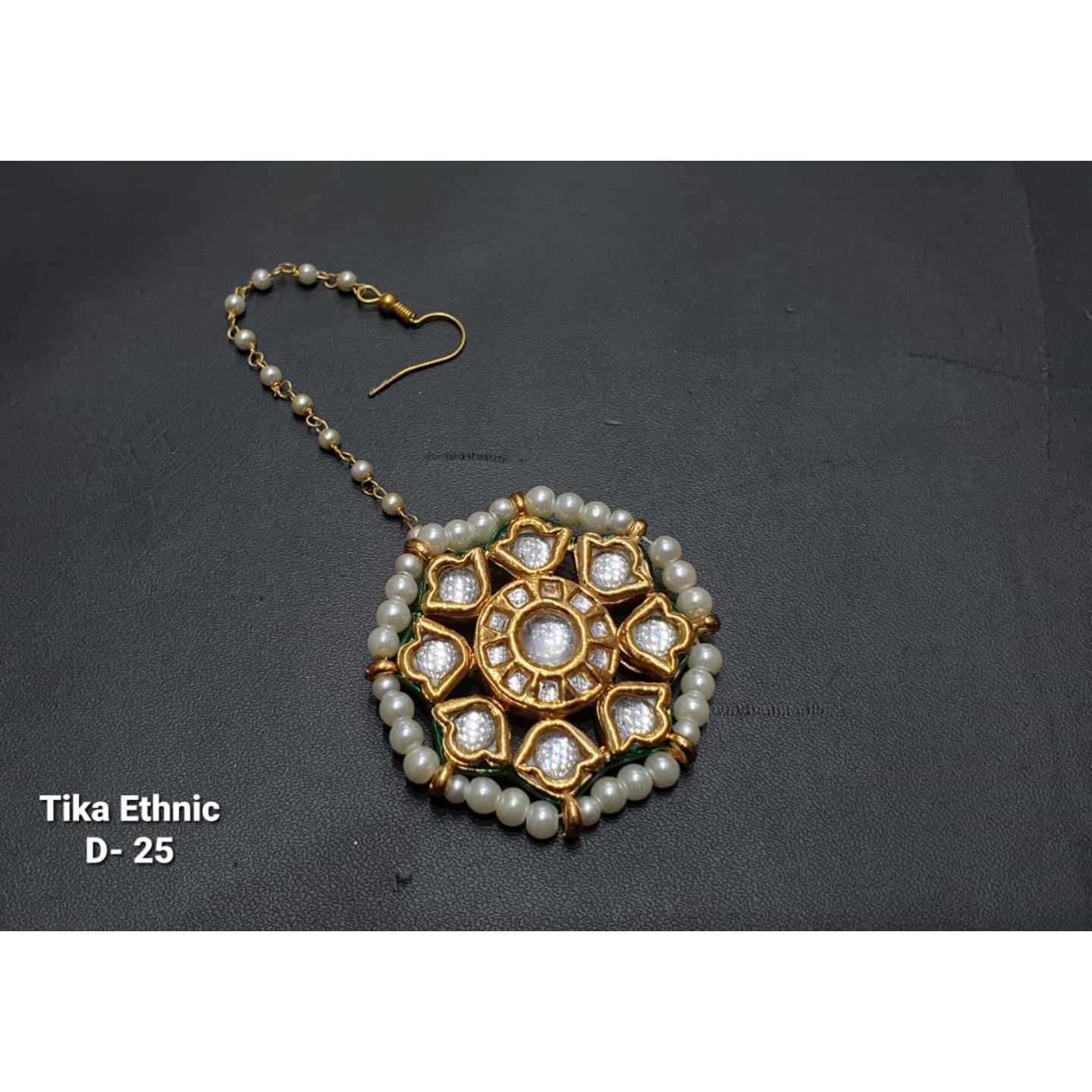 High Quality Kundan Tika Ethnic & Golden Stone