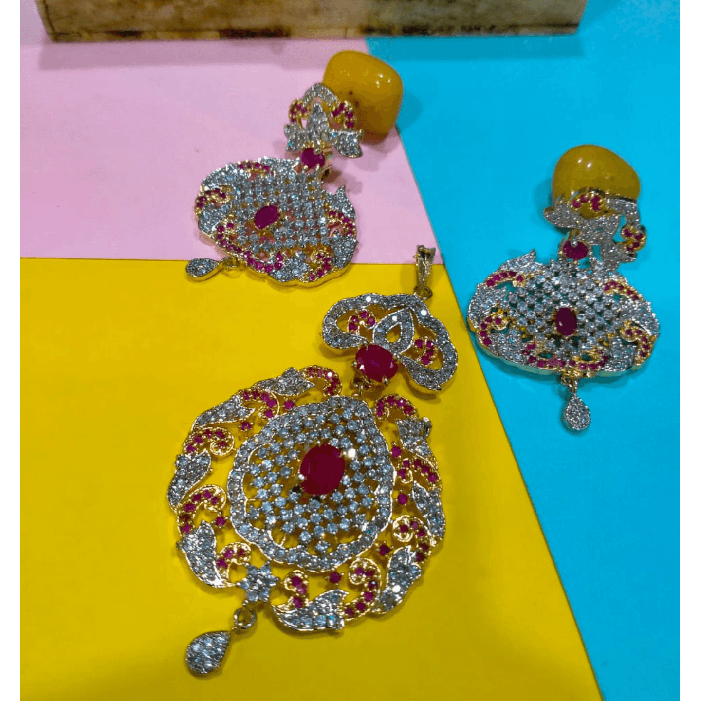 Kundan Necklace Set With Earring 01