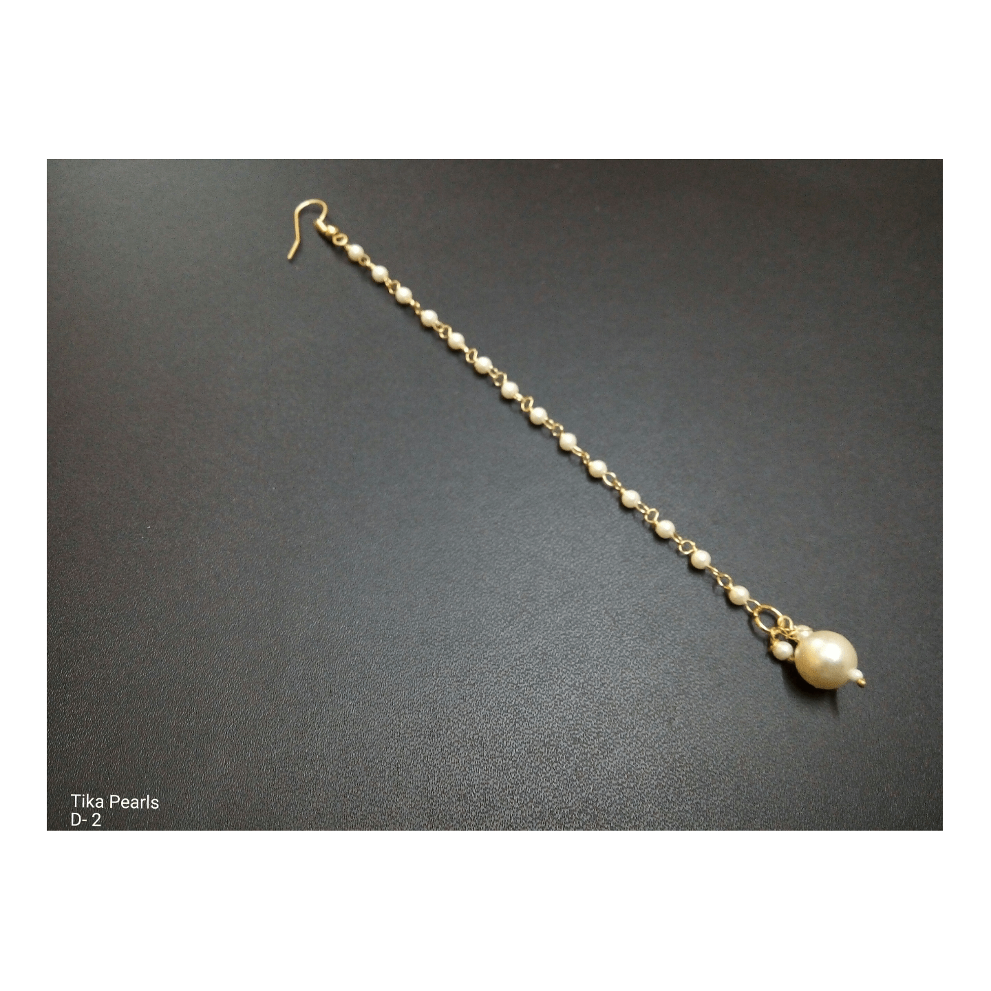 Kundan Tikka 018 White Pearl