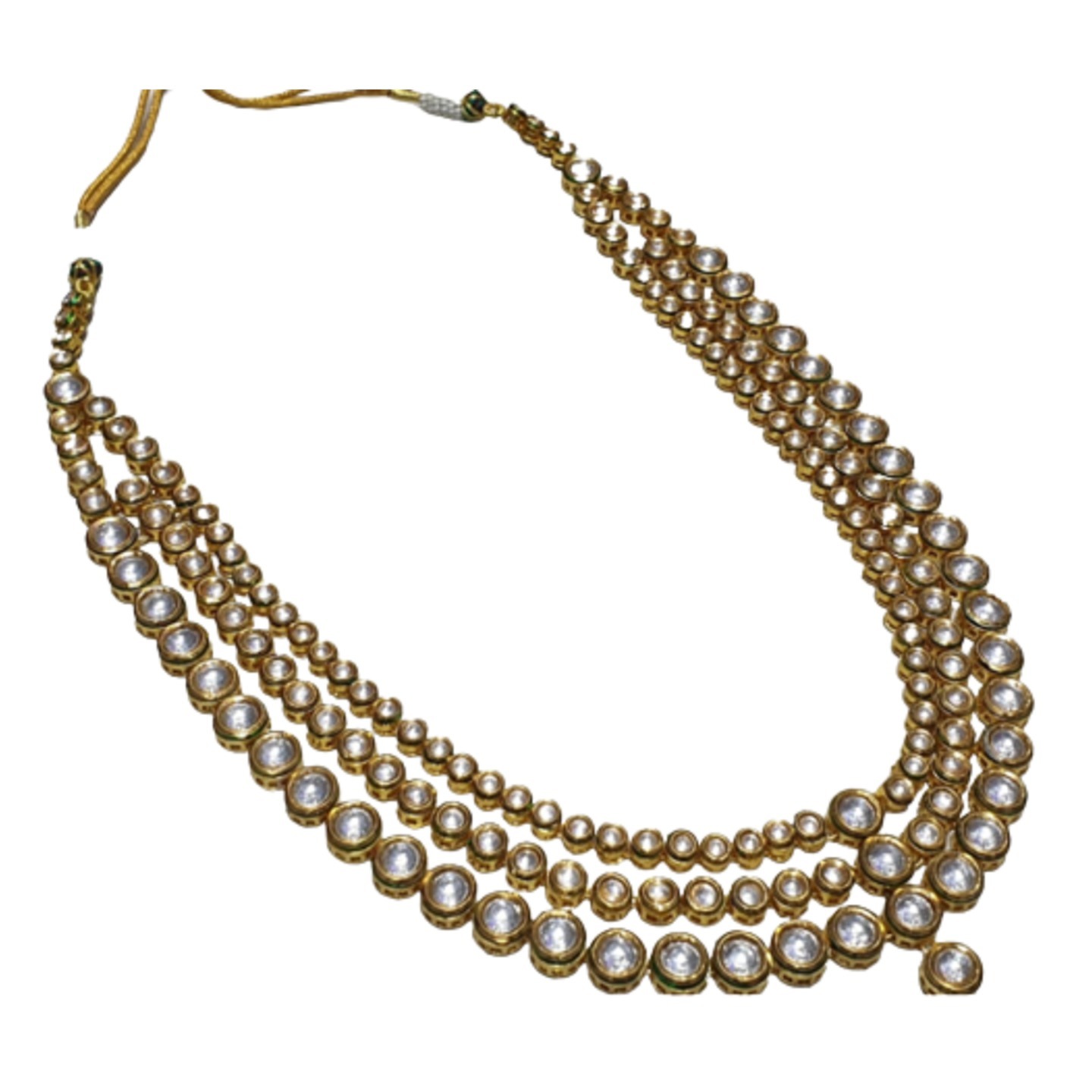 Kundan Triple Layer Necklace 