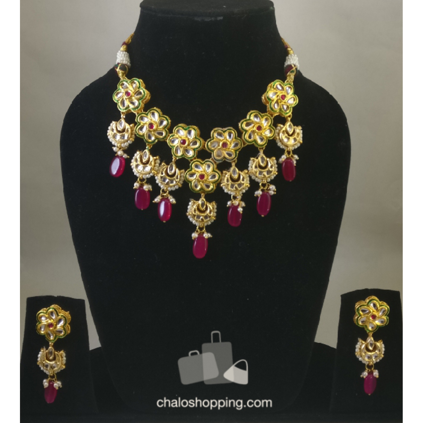 Kundan Inspired Necklace Set