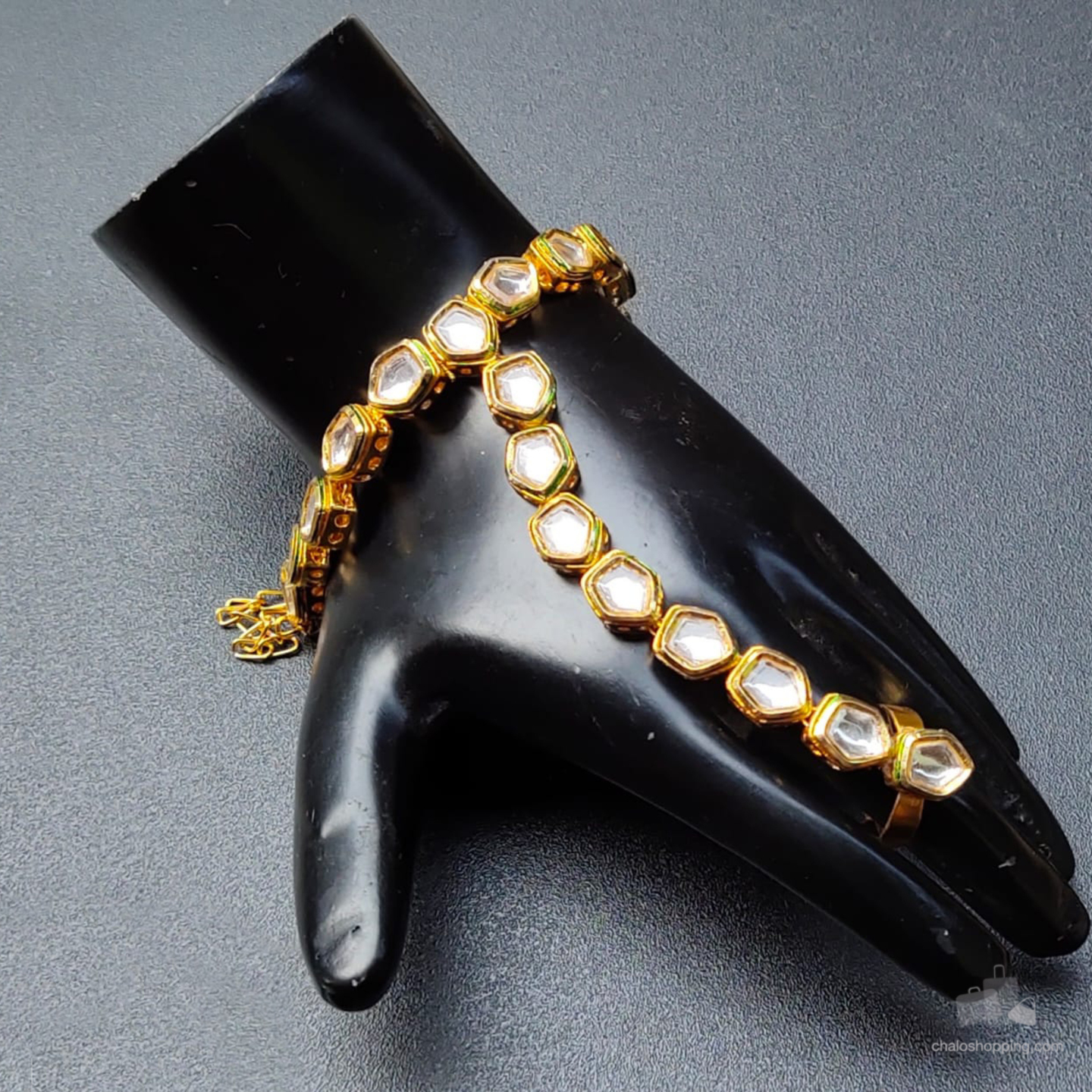 High Quality Kundan Hathphool ( Per Piece)