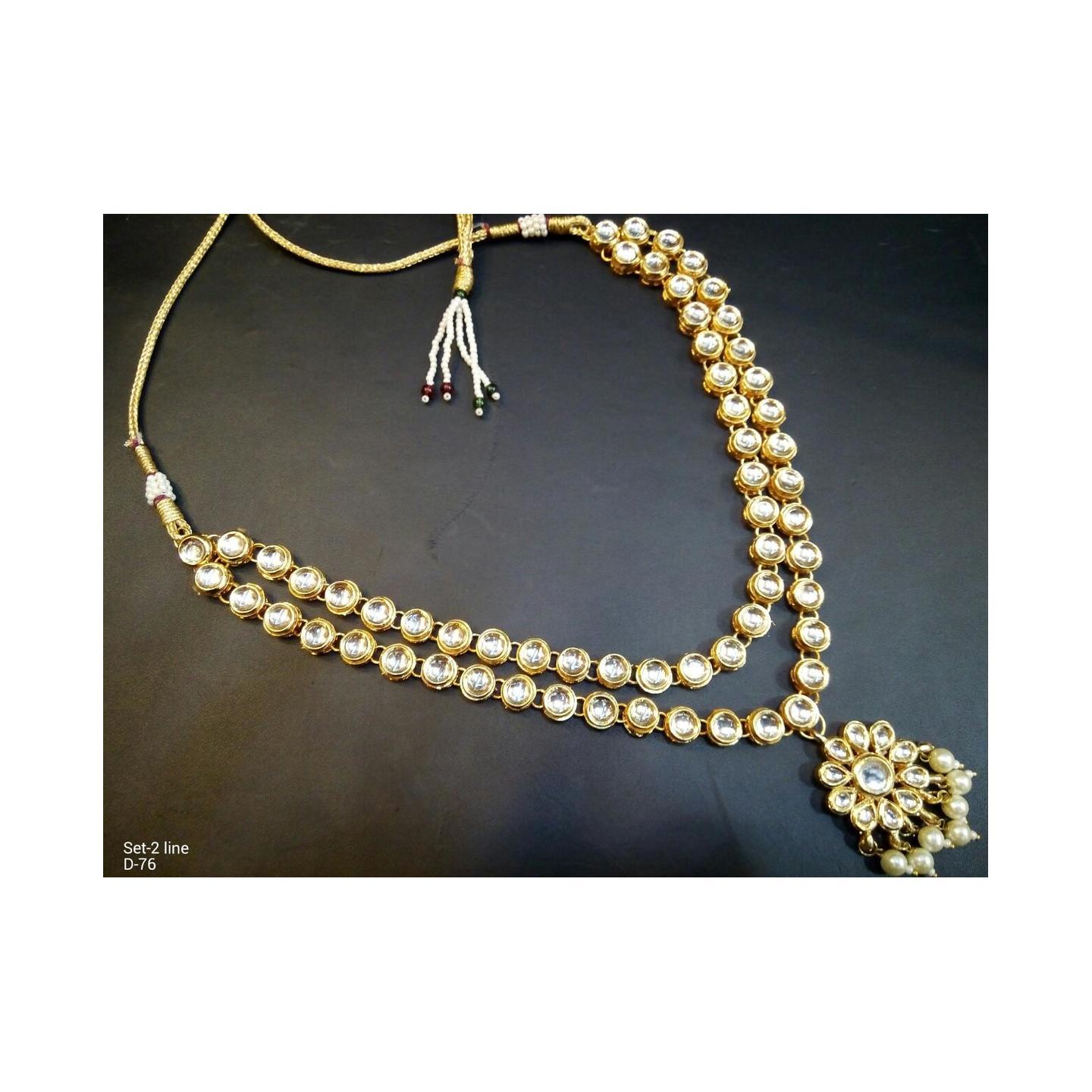 Double Layer Kundan Necklace Set