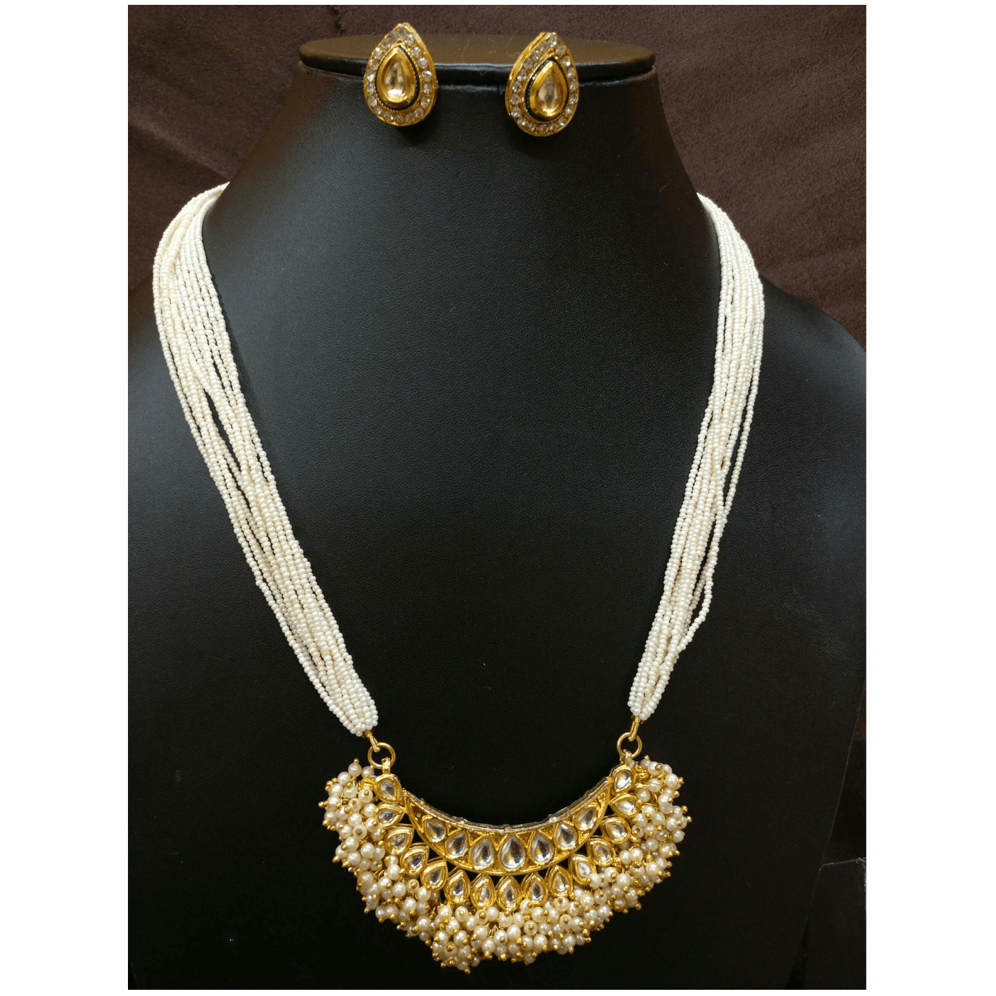 Kundan Necklace Set With Earring 