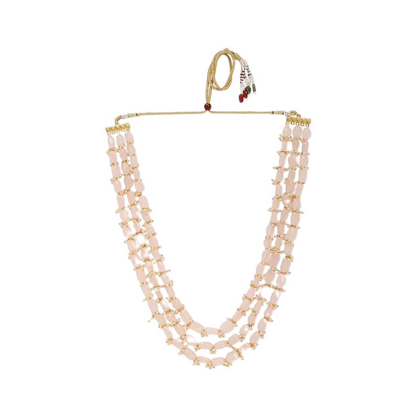 Pink Onyx Necklace Set