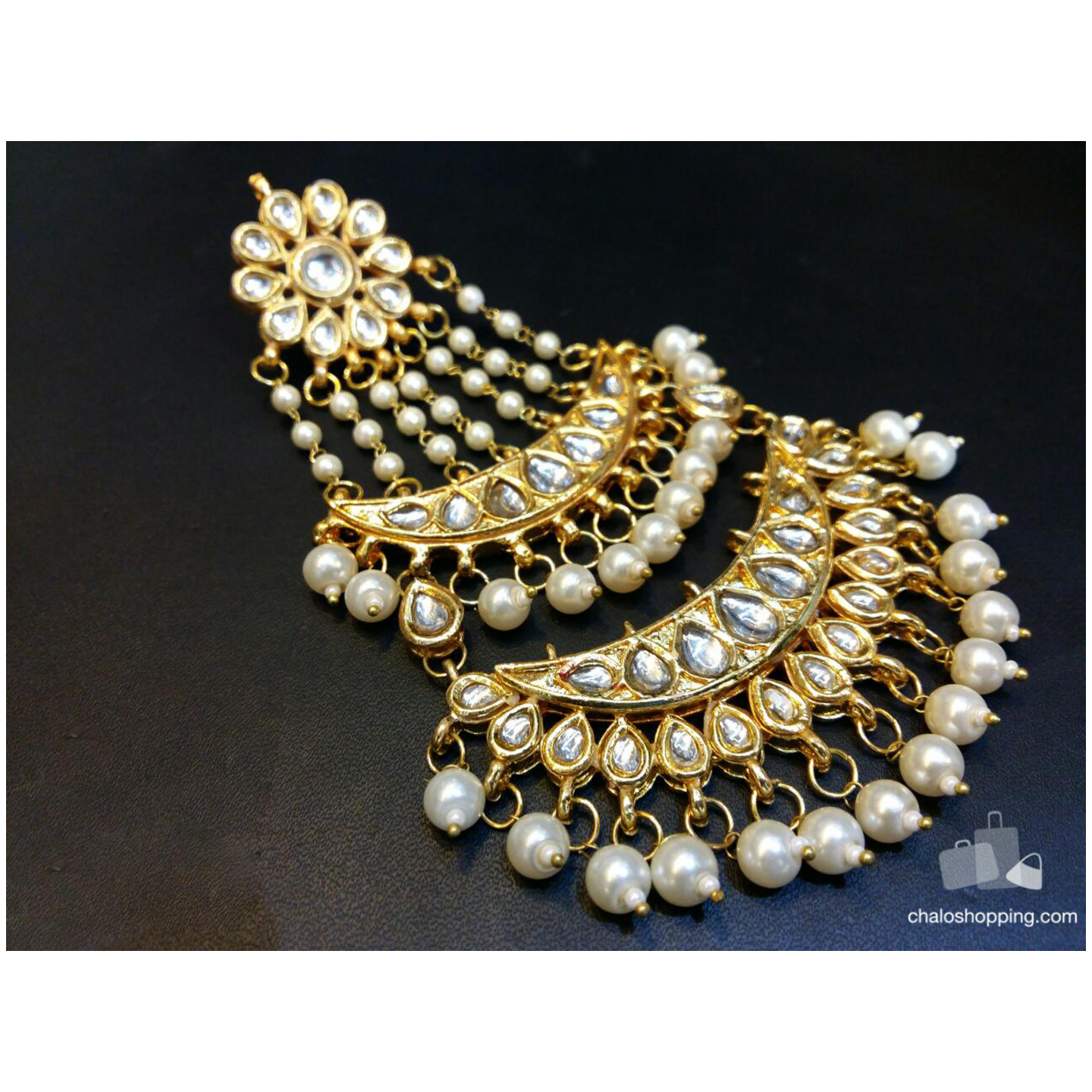 Kundan Inspired Golden Passa