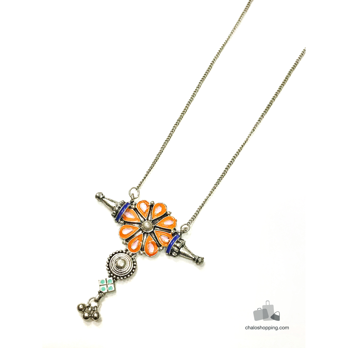 Meenakari Motif Tribal Necklace