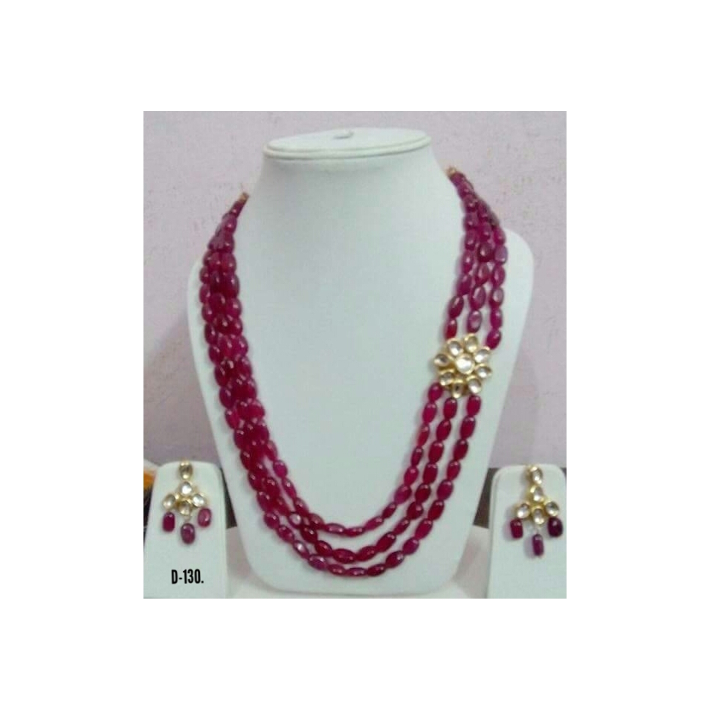 Kundan Long Necklace Set