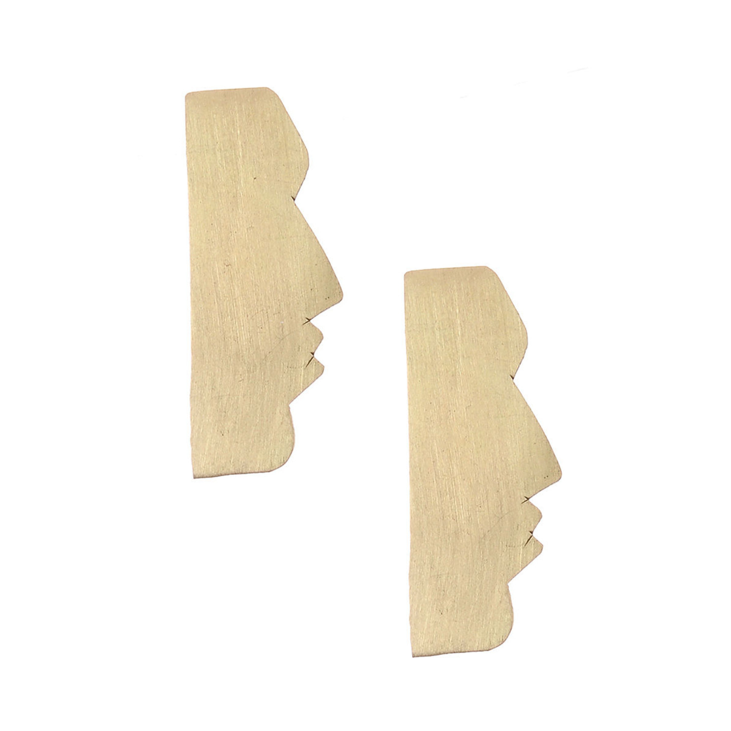 Moai Brass Earrings