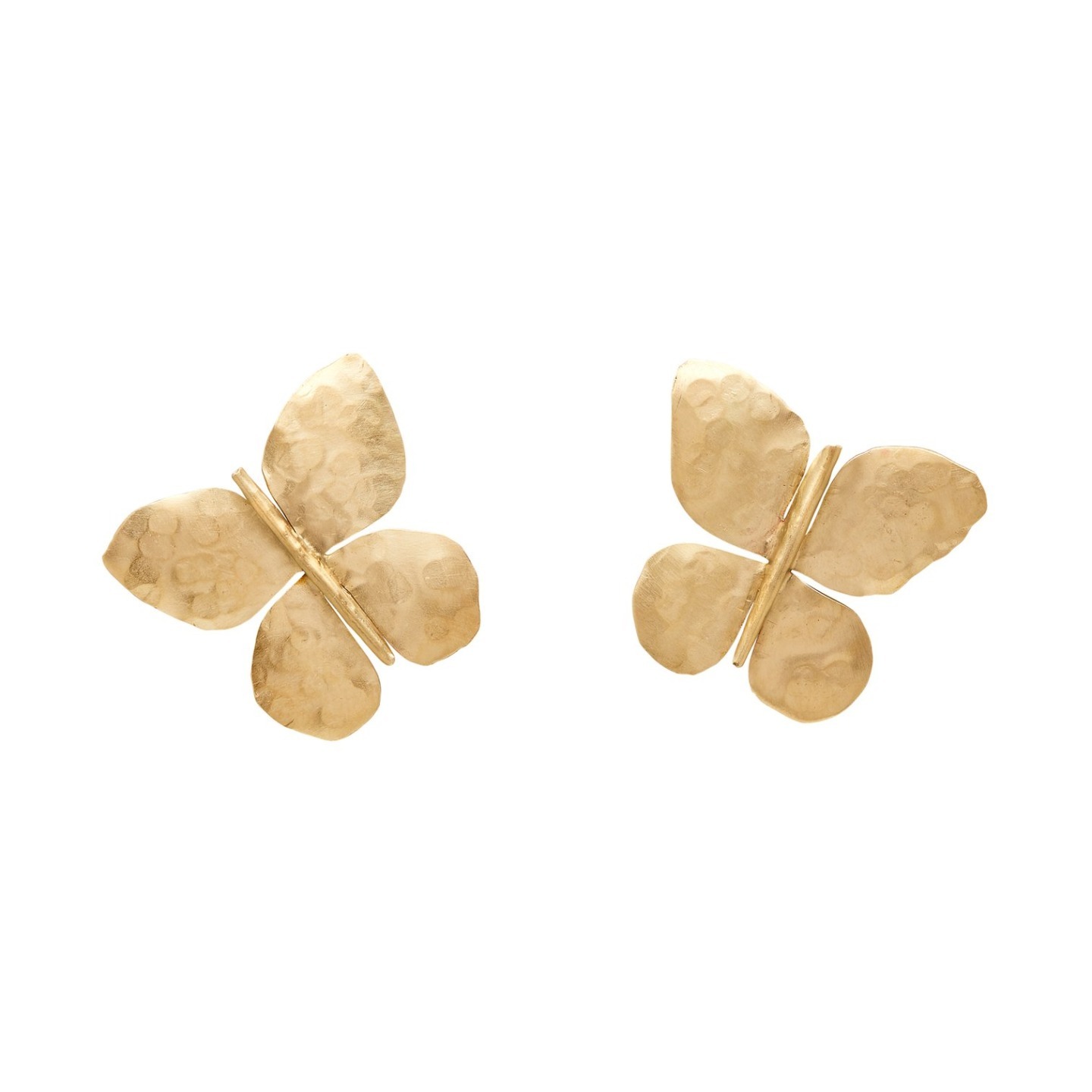 Butterfly Brass Earring