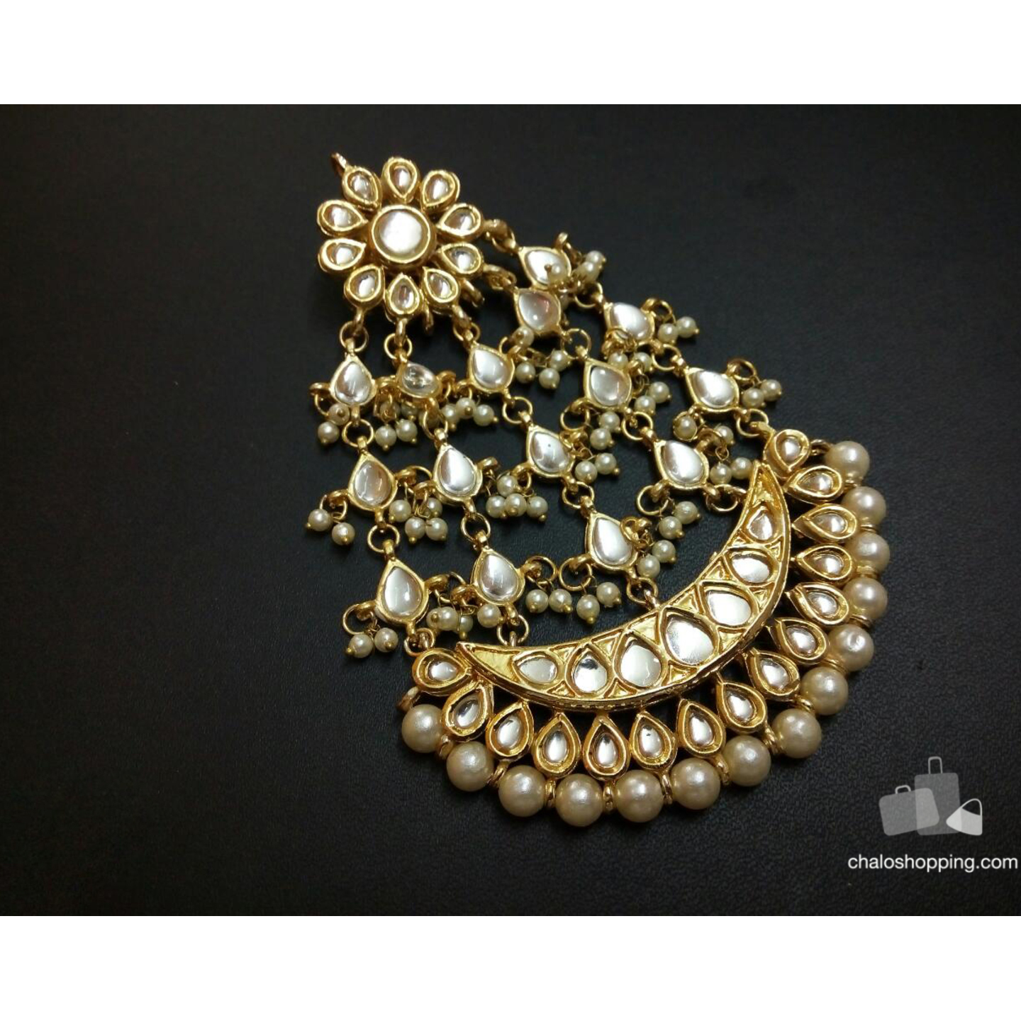 Kundan Inspired Golden Passa
