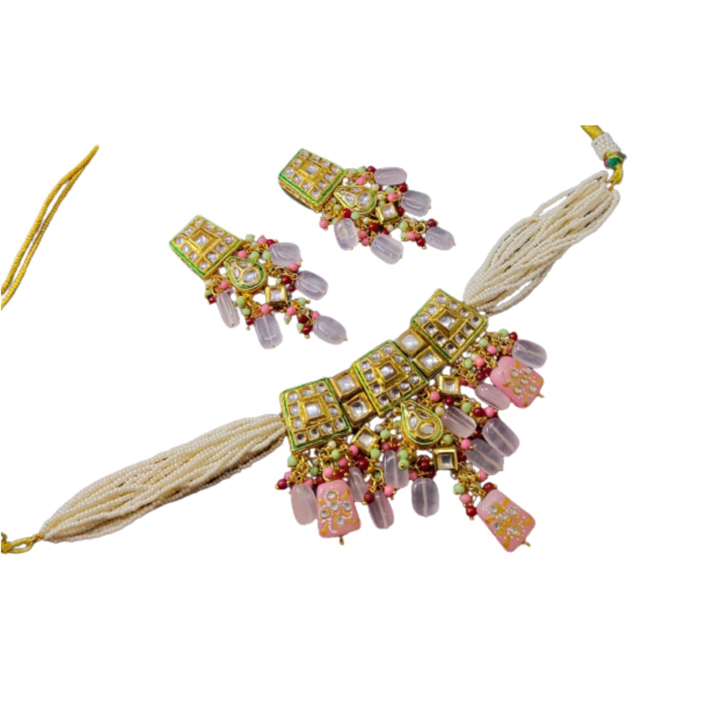 Kundan Necklace Set With Earring