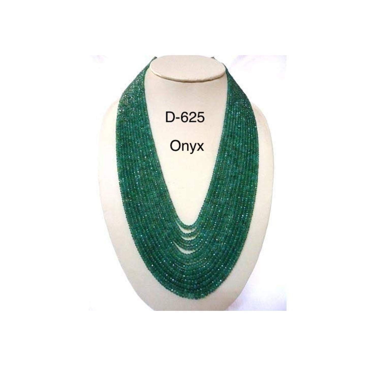 High Quality Kundan Inspired Green Onyx