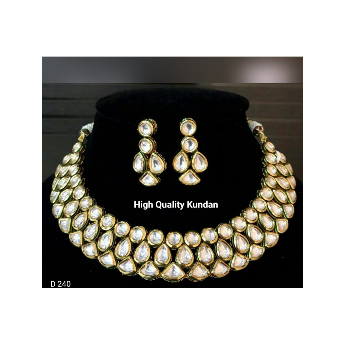 High Quality Kundan Choker Necklace With Earring 