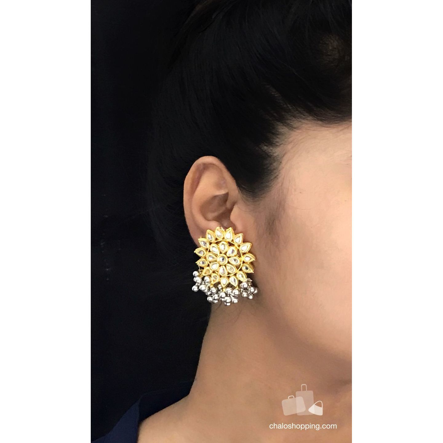 Dual Tone Big Stud