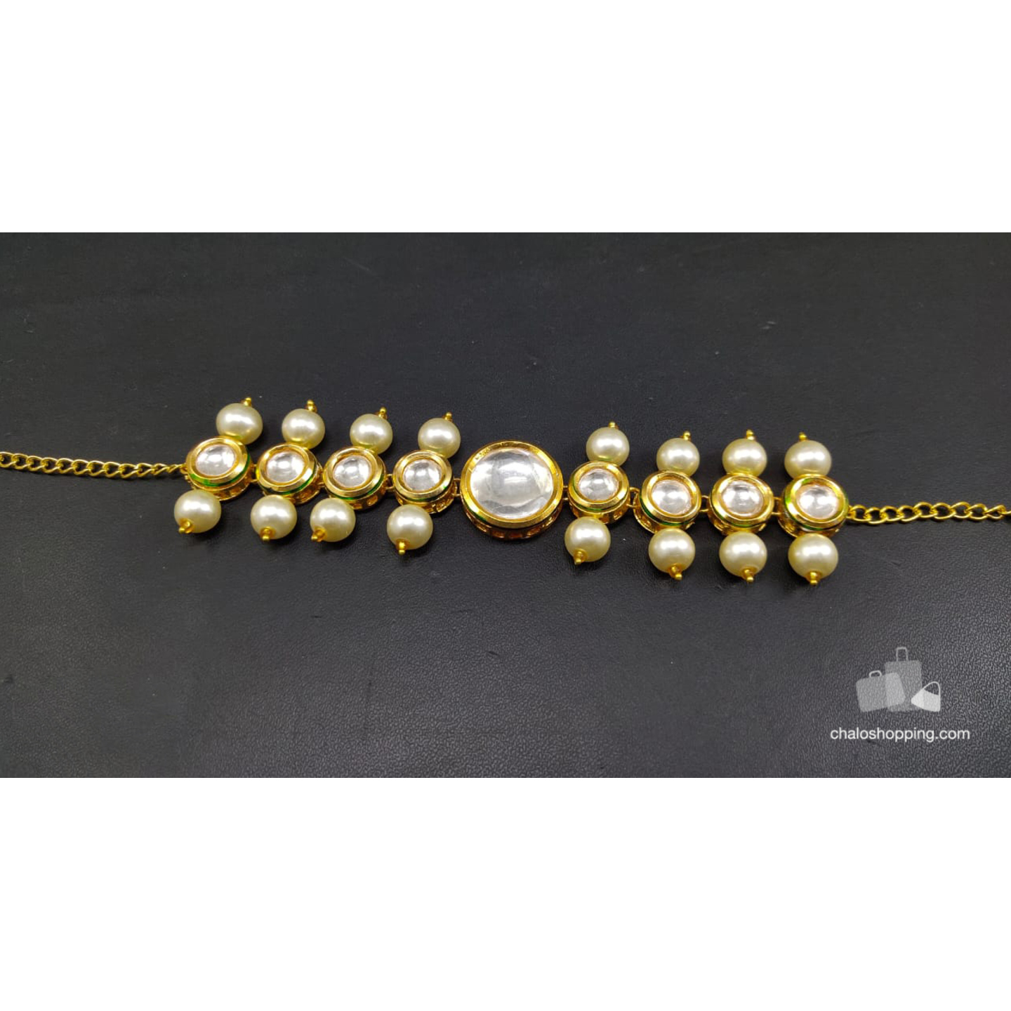 High Quality Kundan Pearl Bracelet