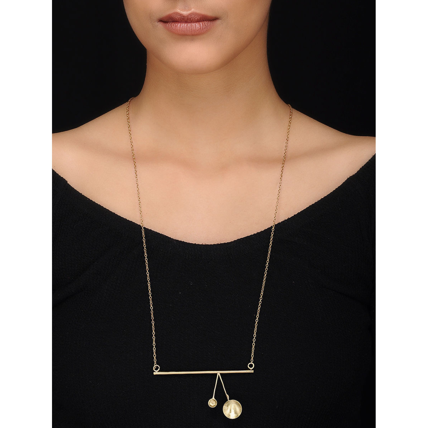 Matte Gold Finish Twilight Necklace