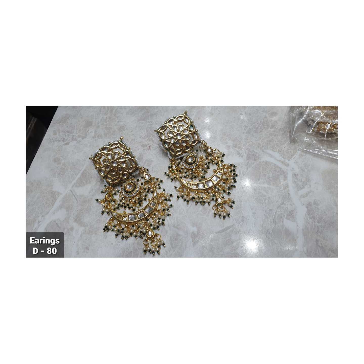 Kundan Inspired Chakor Earring