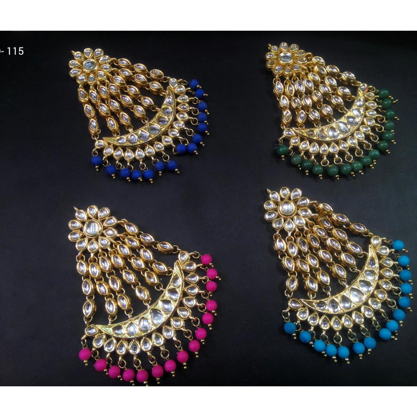 Kundan Jhumar Passa With Pearls
