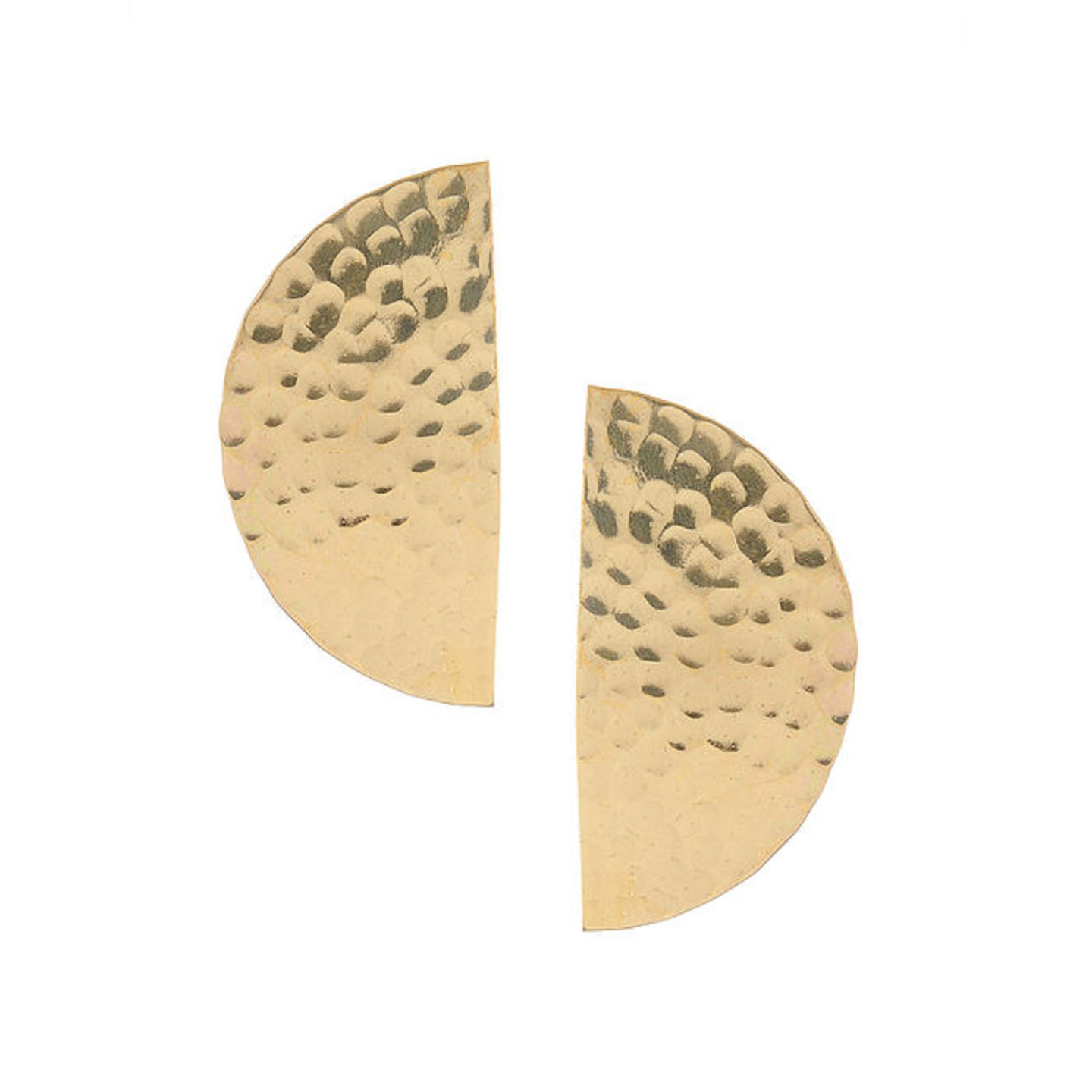 Half Moon Hand Hammered Earrings