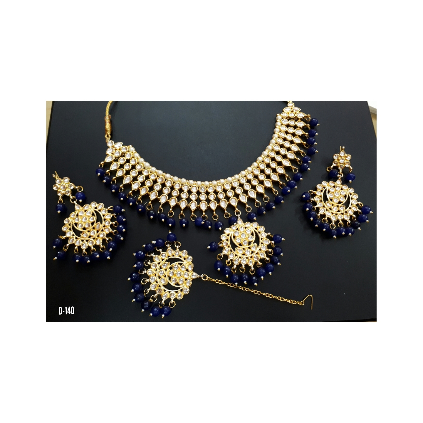 Kundan Choker Necklace Set With Earring ,Tikka