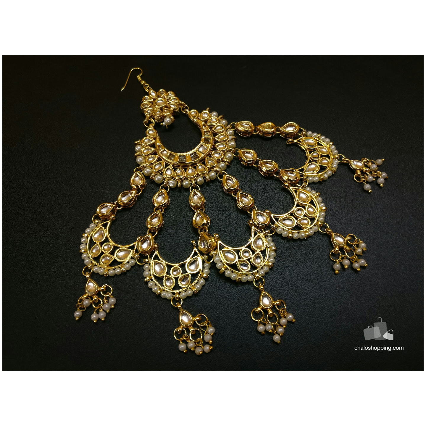 Kundan Inspired Golden Passa