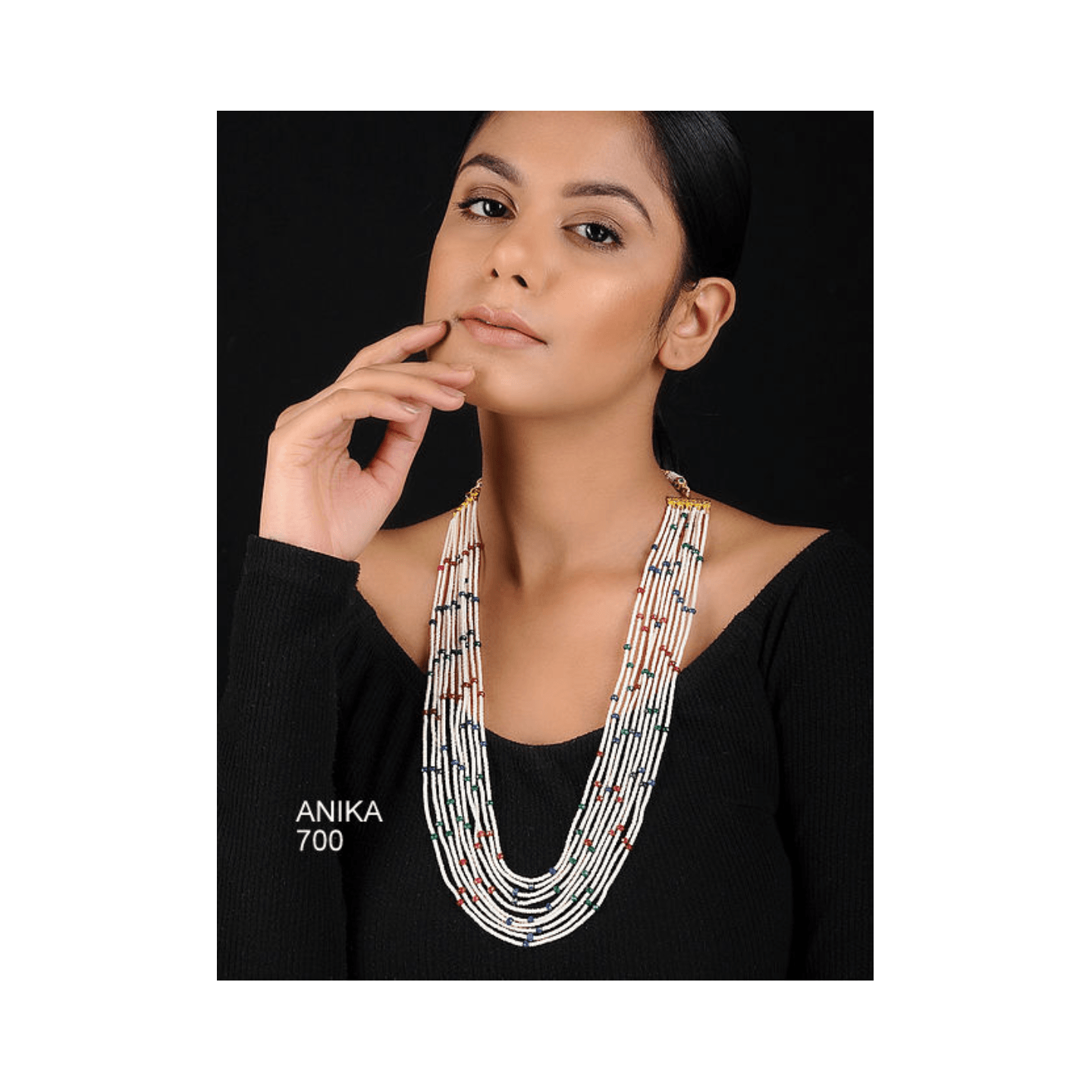 Multi Layer Kundan Long Necklace 