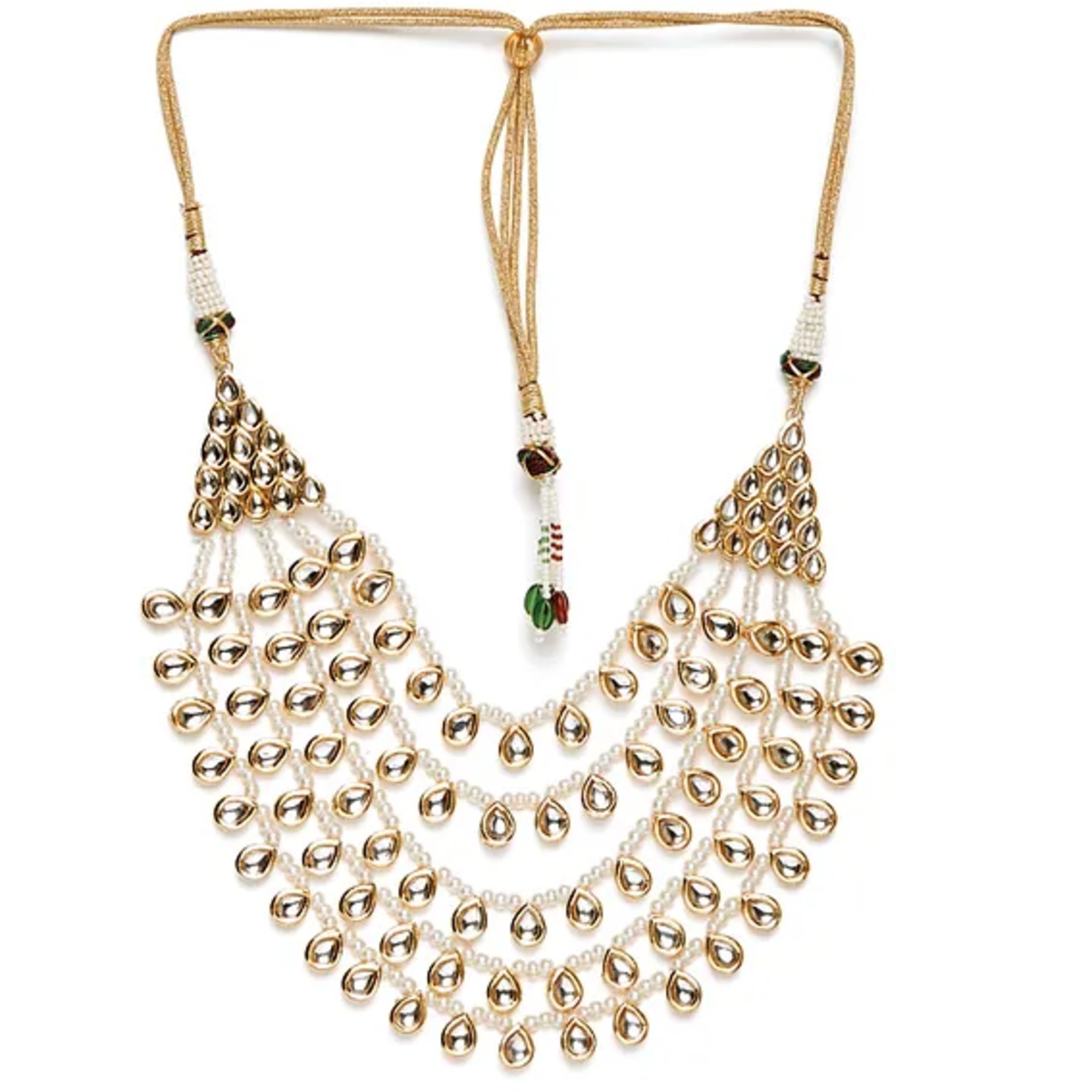 Classic Gold Tone Kundan Inspired Necklace