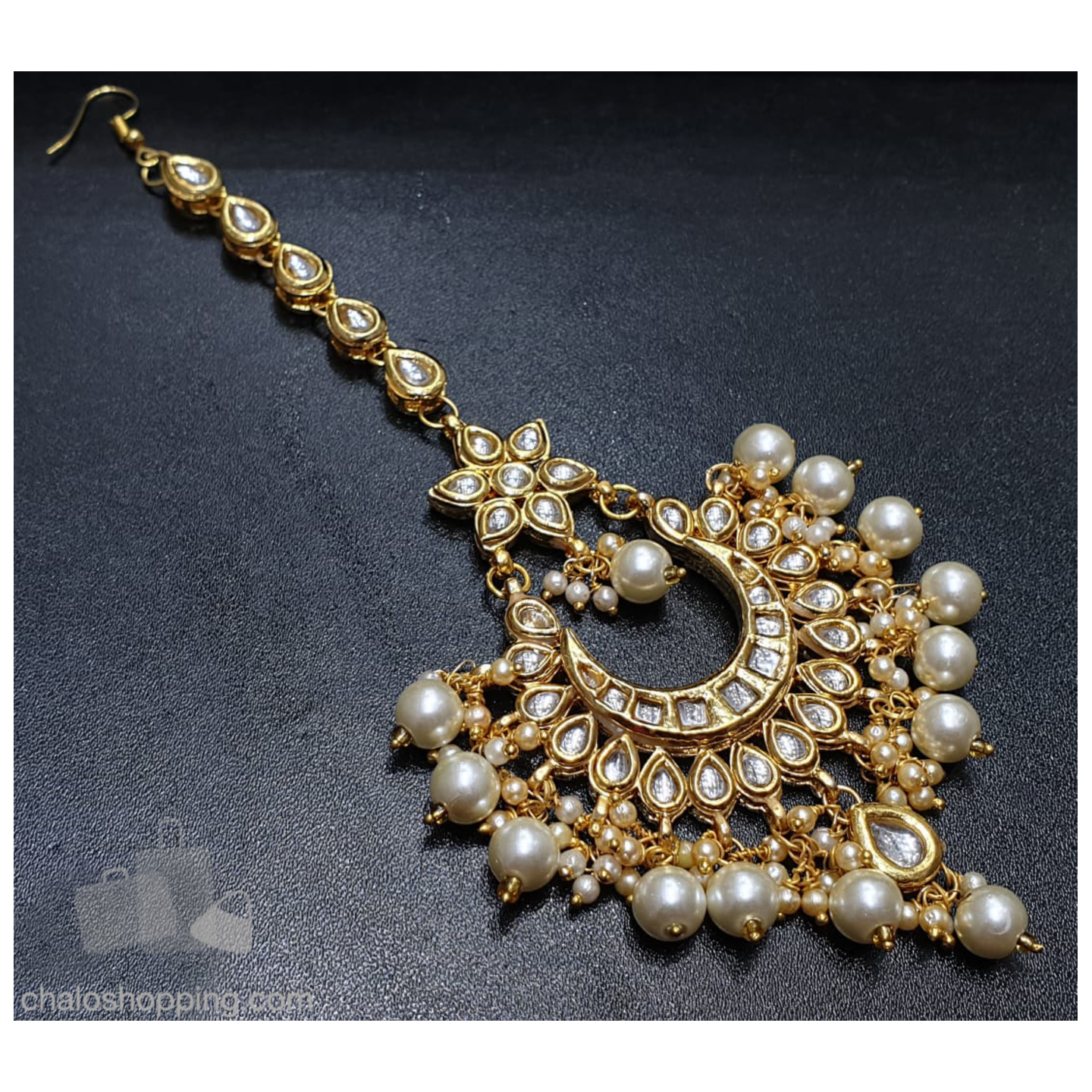 Big Pearl Kundan Tika
