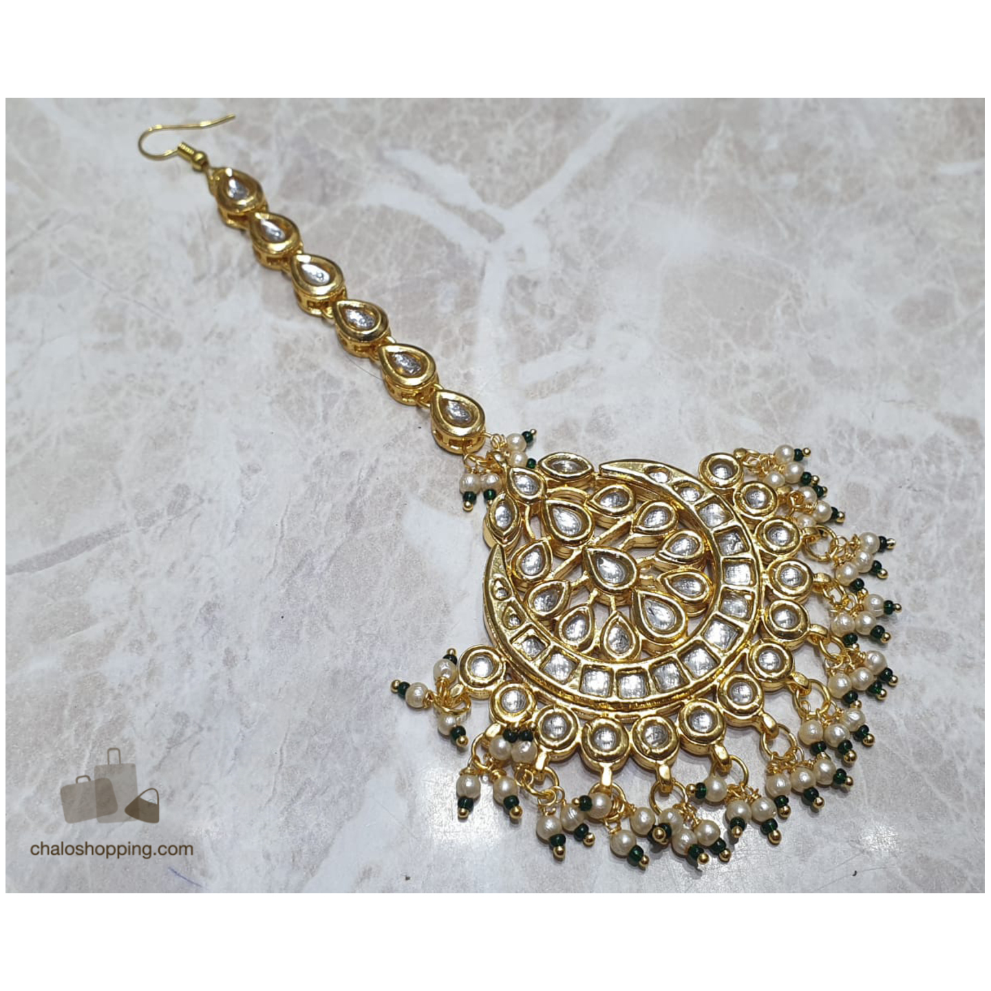Kundan Beads Tika